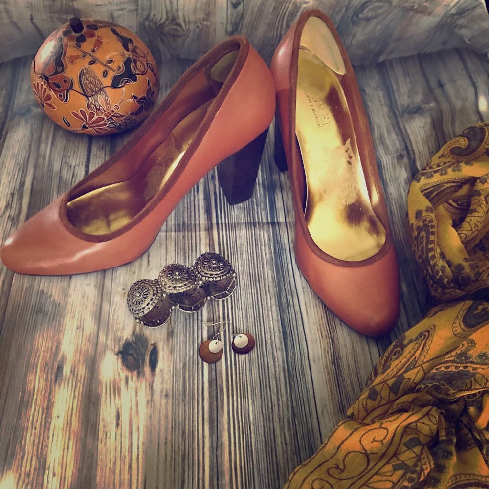Lauren By Ralph Lauren “Serisa” Tan Pumps Sz 7